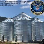 Pure Stainless Steel Drinking Water Containers Comercial - 300,000 Liters